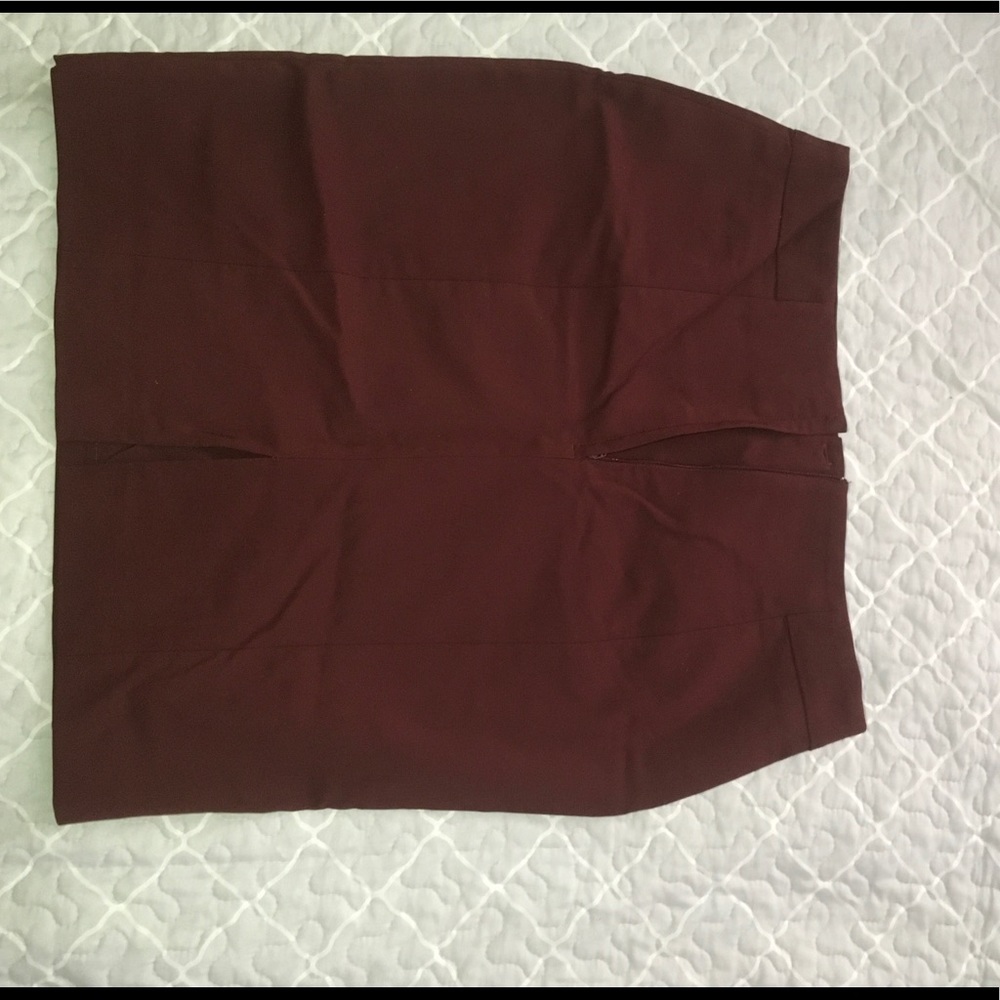 Maroon/ burgundy pencil skirt